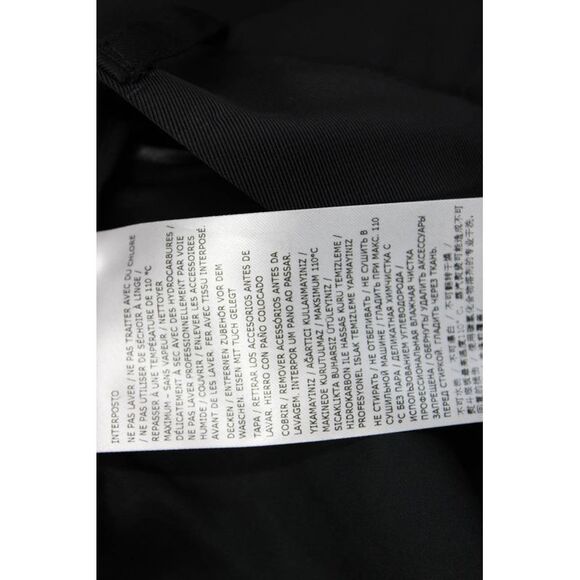 Jil Sander Womens Zipper Fly High Rise Wide Leg Pants Black Cotton Size FR 34 - Picture 5 of 6